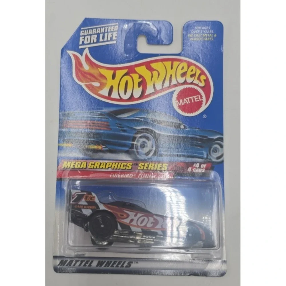 1999 Hot Wheels #976 Mega Graphics Series 4/4 FIREBIRD FUNNY CAR Black w/Blk 5Sp